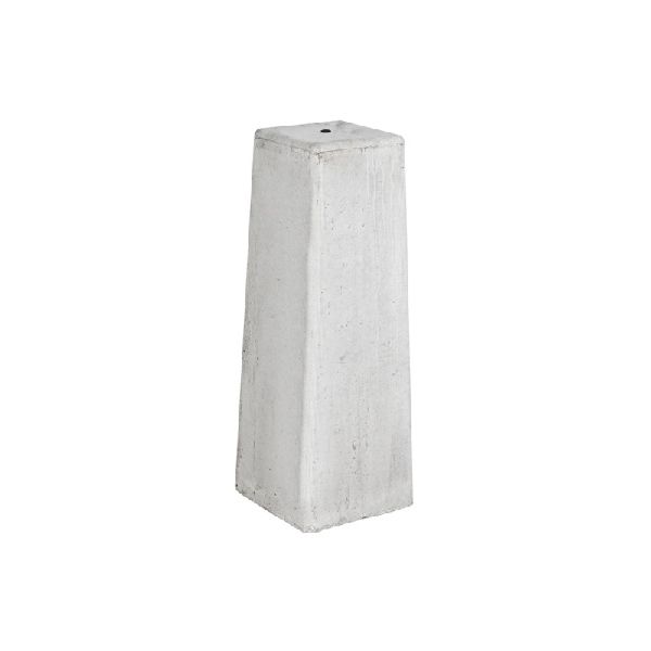 Betonpoer grijs 15x15cm | 50cm hoog | zonder draadeind en stelplaat